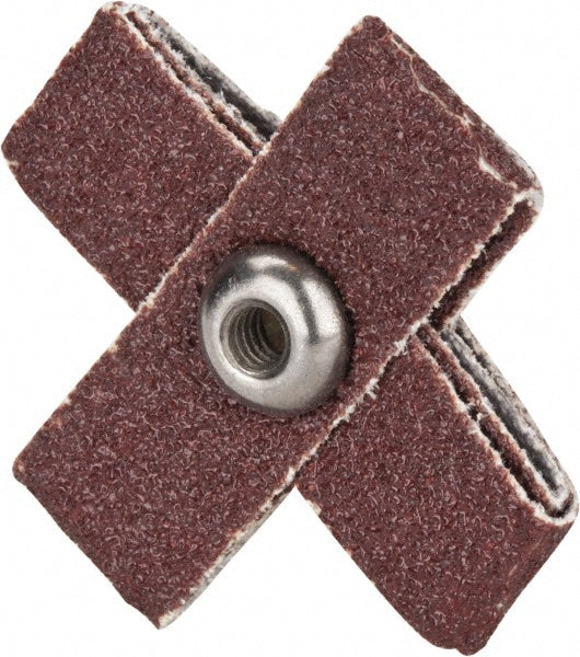 Merit Abrasives 08834184258 60 Grit, Medium Grade, Aluminum Oxide Cross Pad