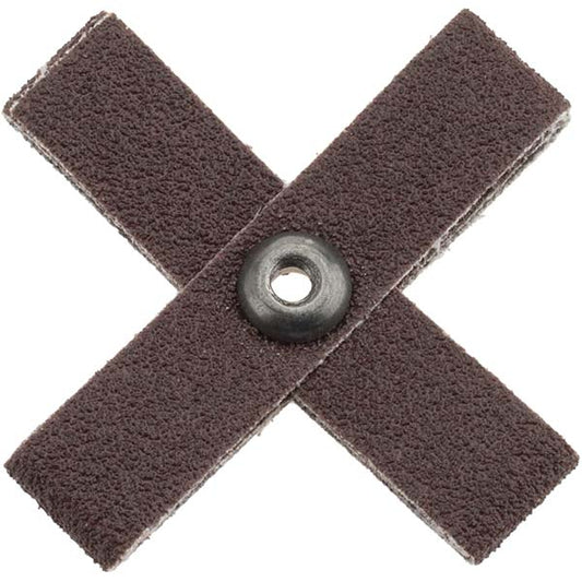 Merit Abrasives 08834184402 80 Grit, Medium Grade, Aluminum Oxide Cross Pad