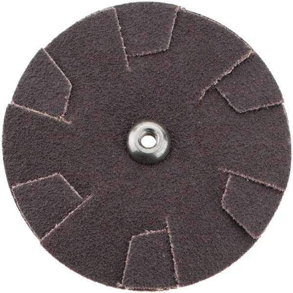 Merit Abrasives 08834184444 80 Grit, 2-1/2" Diam, Flexible Slotted Overlap Disc
