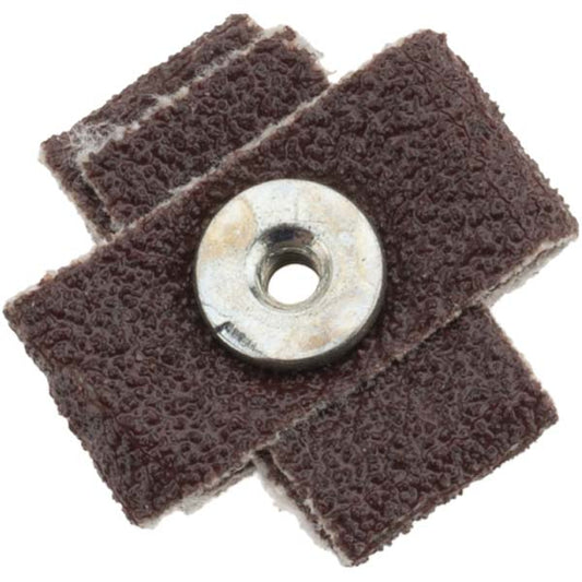 Merit Abrasives 08834185578 80 Grit, Medium Grade, Aluminum Oxide Cross Pad