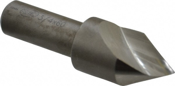 Keo 919-000-155 Countersink 3/4" Head Dia, 60.00 deg Included Angle, 1 Flute, High-Speed Steel, Right Hand Cut