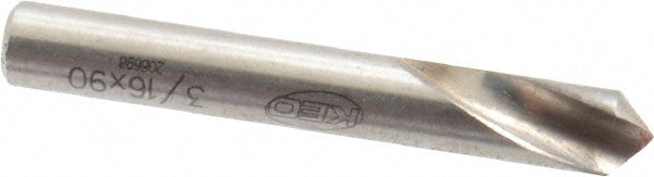 Keo 919-000-099 Countersink 3/16" Head Dia, 90.00 deg Included Angle, 1 Flute, High-Speed Steel, Right Hand Cut
