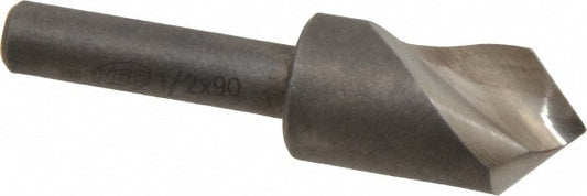 Keo 919-000-075 Countersink 1/2" Head Dia, 90.00 deg Included Angle, 1 Flute, High-Speed Steel, Right Hand Cut