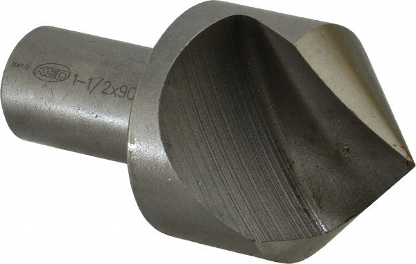 Keo 919-000-135 Countersink 1-1/2" Head Dia, 90.00 deg Included Angle, 1 Flute, High-Speed Steel, Right Hand Cut