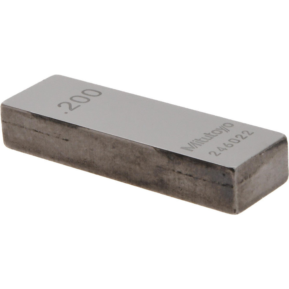 Mitutoyo 611192-531 Rectangle Steel Gage Block 0.2", Grade 0