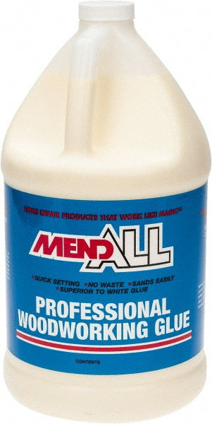 MendAll MPG.000.0128 Wood Glue 1 gal Jug, Yellow