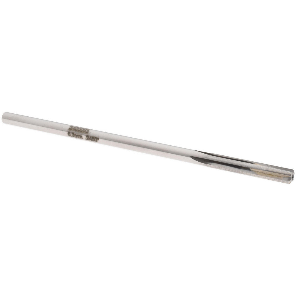 Rock River Tool Inc. 2400063 Chucking Reamer 0.2480" Dia, 6" OAL, 1-1/2" Flute Length, Straight Flute, Straight-Cylindrical Shank, Carbide-Tipped