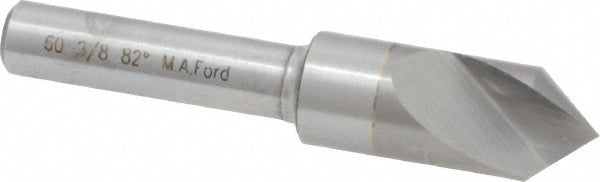 M.A. Ford 60037502 Countersink 3/8" Head Dia, 82.00 deg Included Angle, 1 Flute, Solid Carbide, Right Hand Cut
