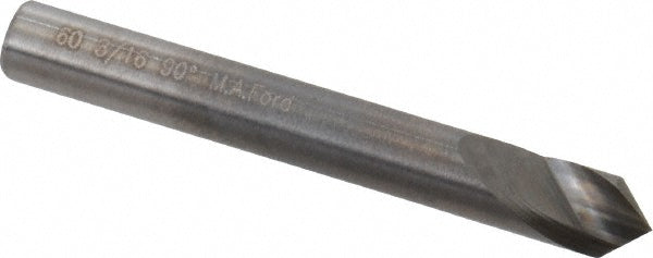 M.A. Ford 60018703 Countersink 3/16" Head Dia, 90.00 deg Included Angle, 1 Flute, Solid Carbide, Right Hand Cut
