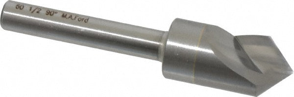 M.A. Ford 60050003 Countersink 1/2" Head Dia, 90.00 deg Included Angle, 1 Flute, Solid Carbide, Right Hand Cut