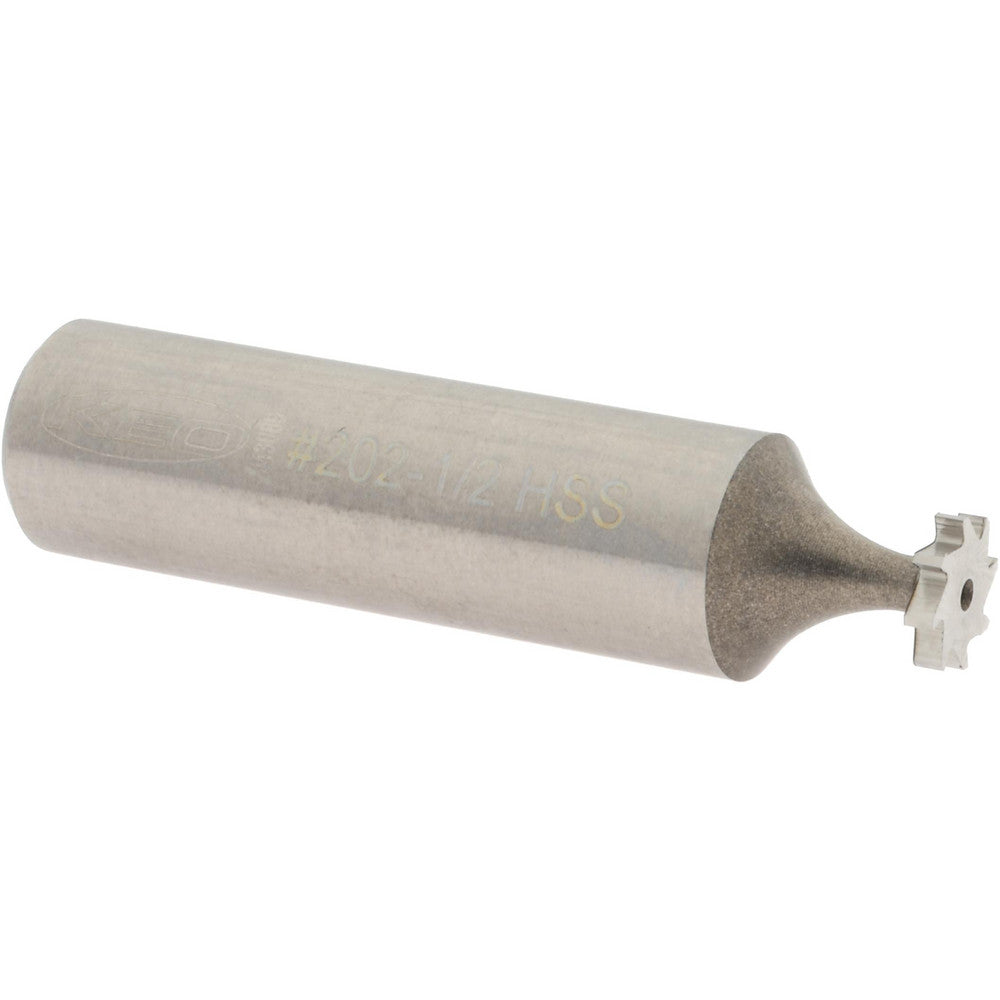 Keo 943-000-009 Woodruff Keyseat Cutter 0.3125" Cut Dia, 0.0625" Cut Width, 1/2" Shank Dia, Straight Tooth