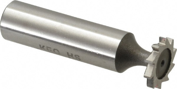 Keo 943-000-073 Woodruff Keyseat Cutter 0.625" Cut Dia, 0.0938" Cut Width, 1/2" Shank Dia, Straight Tooth