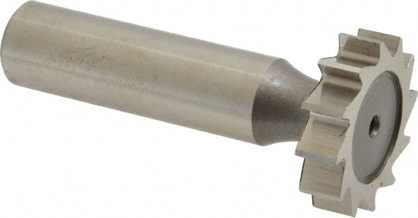 Keo 943-000-165 Woodruff Keyseat Cutter 0.875" Cut Dia, 0.25" Cut Width, 1/2" Shank Dia, Staggered Tooth