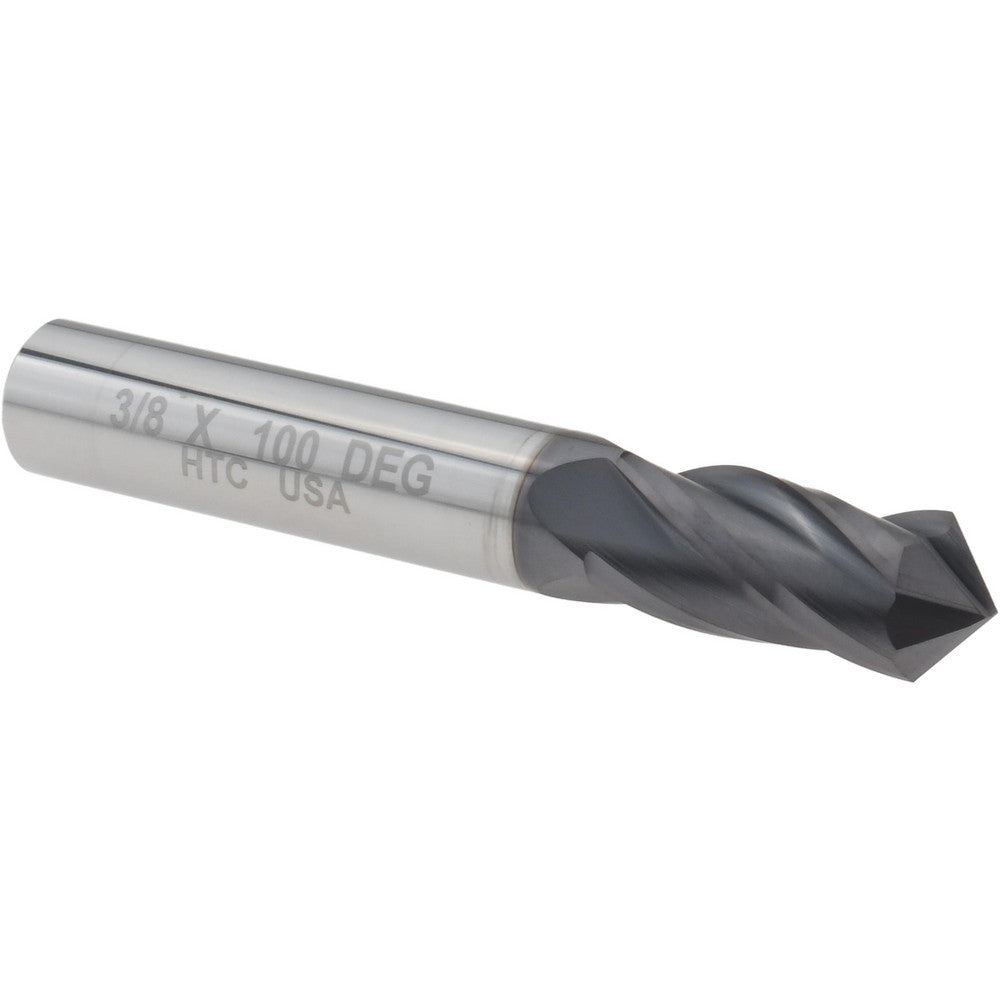 Harvey Tool 27424-C3 Drill Mill 3/8" Dia, 7/8" LOC, 4 Flutes, 100 &deg Point, Solid Carbide