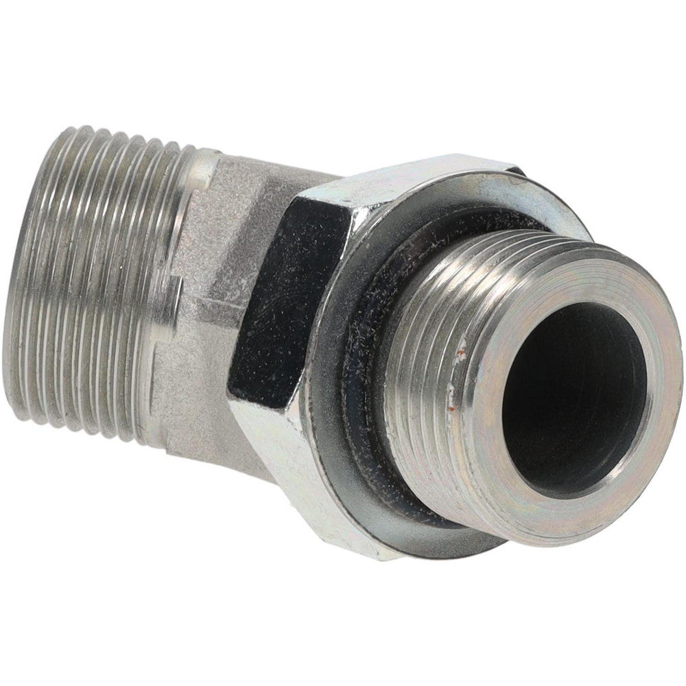 Parker 16 V5OLO-S Compression Tube 45 deg Male Elbow 1-5/16-12, 1" Tube OD, ORFS x SAE-ORB