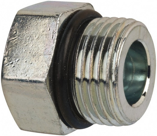Parker 10 P5ON-S Industrial Pipe Hex Plug 7/8-14 Male Thread, Male Straight Thread O-Ring