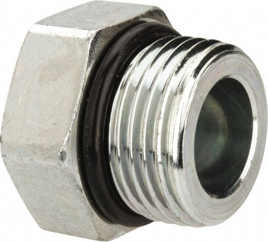 Parker 12 P5ON-S Industrial Pipe Hex Plug 1-1/16-12 Male Thread, Male Straight Thread O-Ring