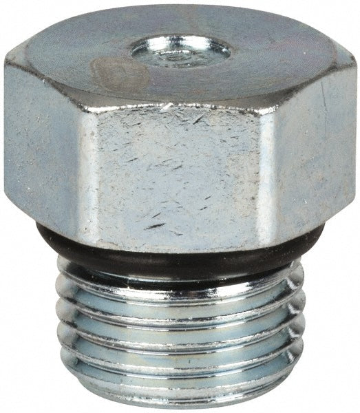 Parker 5 P5ON-S Industrial Pipe Hex Plug 1/2-20 Male Thread, Male Straight Thread O-Ring