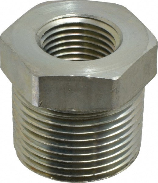 Parker 1 X 1/2 PTR-S Industrial Pipe Bushing 1/2" Female Thread, 1" Male Thread, MNPTF x FNPTF