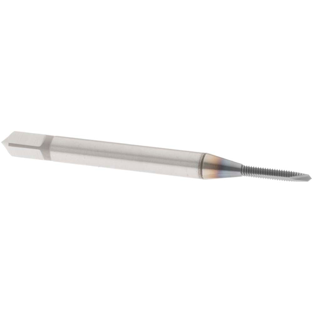 OSG 1205008 Spiral Point Tap #0-80 UNF, 2 Flutes, Plug Chamfer, 2B Class of Fit, HSS, TiCN Coated