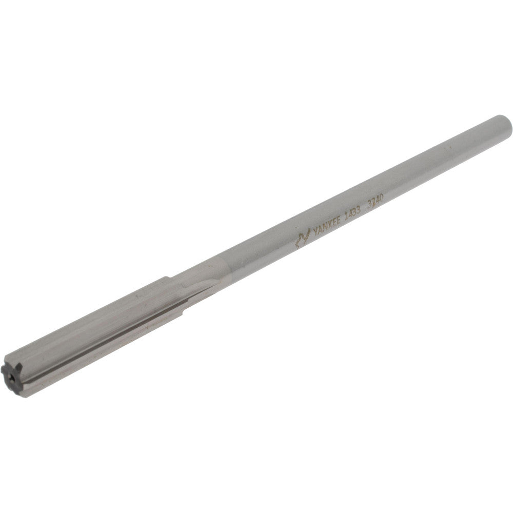 Hertel Reamers 1433-0.3740 Chucking Reamer 9.50 mm Dia, 7" OAL, 1-3/4" Flute Length, Straight Flute, Straight-Cylindrical Shank, HSSCobalt