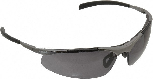 Bolle Safety Inc. 40050 Safety Glass Anti-Fog & Scratch-Resistant, Smoke Lenses, Full-Framed