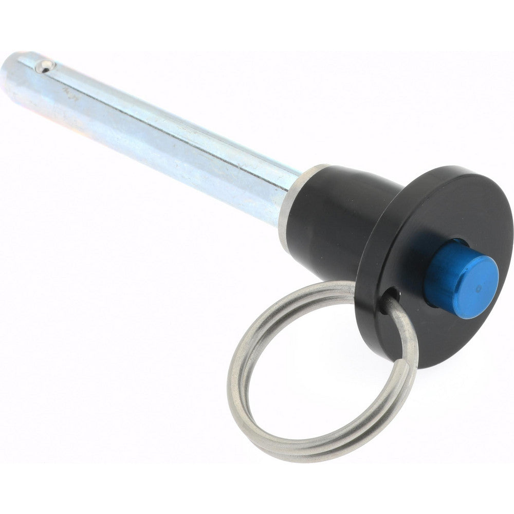 Gibraltar LBR-114 Quick-Release Pin Button Handle, 1/4" Pin Dia, 1-1/2" Usable Length