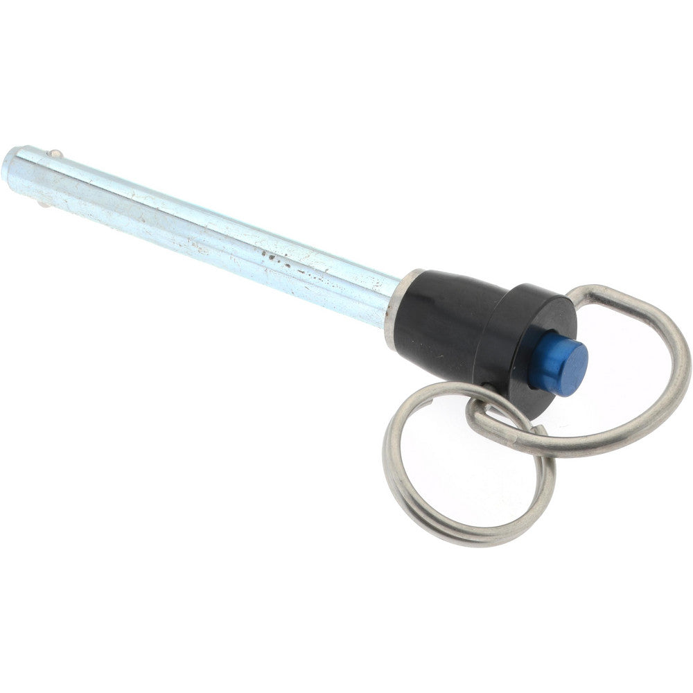 Gibraltar LBH-115 Quick-Release Pin Ring Handle, 1/4" Pin Dia, 2" Usable Length