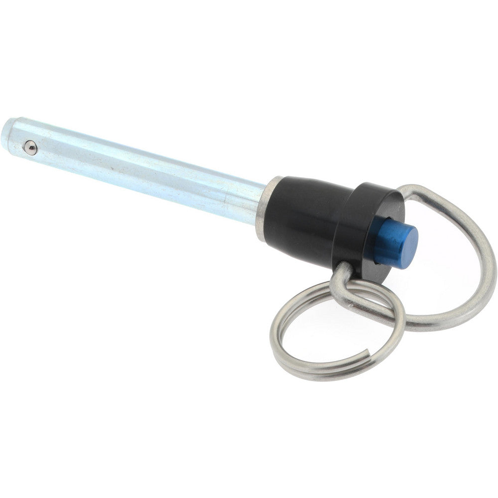 Gibraltar LBH-114 Quick-Release Pin Ring Handle, 1/4" Pin Dia, 1-1/2" Usable Length