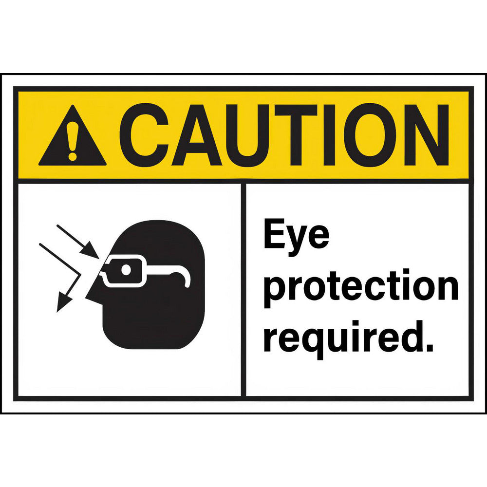 PRO-SAFE PS-SGN117-710V Safety Signs Family Safety Sign  Sign Type Exit Facility Security & Admittance Fire Visitor Workplace  Sign Header CAUTION  Message/Graphic Message & Graphic  Graphic Type Head with Safety Glasses  Reflectivity Non-Reflective
