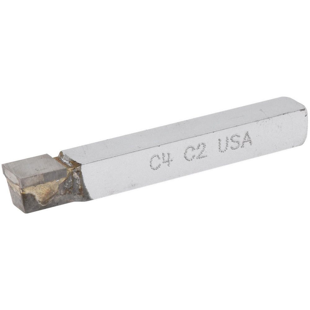 CLAPP & HANEY BRAZED TOOL 400 Single Point Tool Bit C-4, 1/4" Shank Width, 1/4" Shank Height, C2 Solid Carbide Tip, Neutral