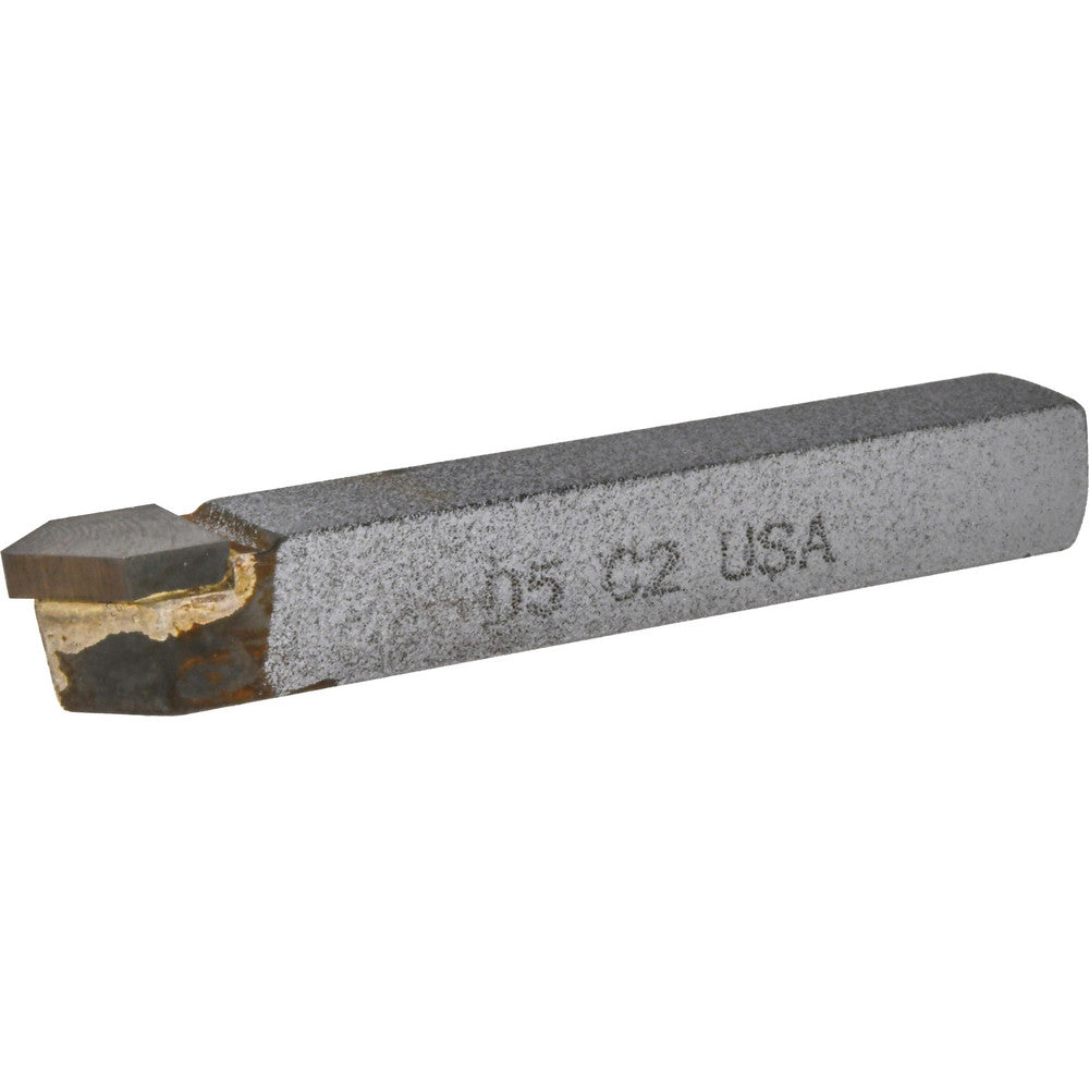 CLAPP & HANEY BRAZED TOOL 505 Single Point Tool Bit D-5, 5/16" Shank Width, 5/16" Shank Height, C2 Solid Carbide Tip, Neutral