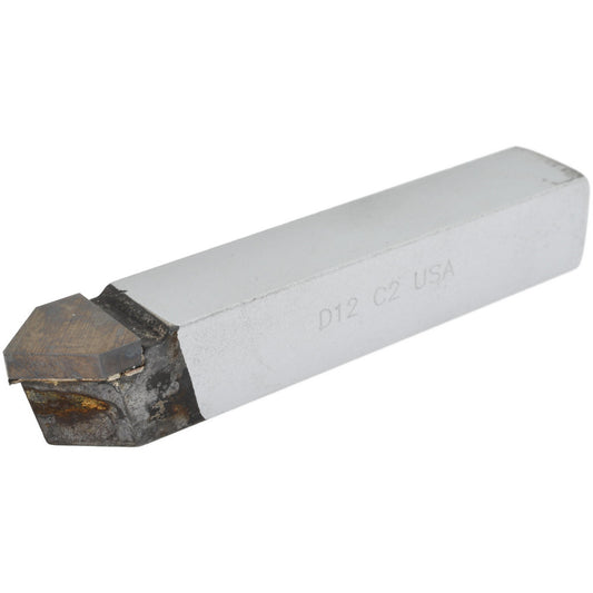 CLAPP & HANEY BRAZED TOOL 530 Single Point Tool Bit D-12, 3/4" Shank Width, 3/4" Shank Height, C2 Solid Carbide Tip, Neutral