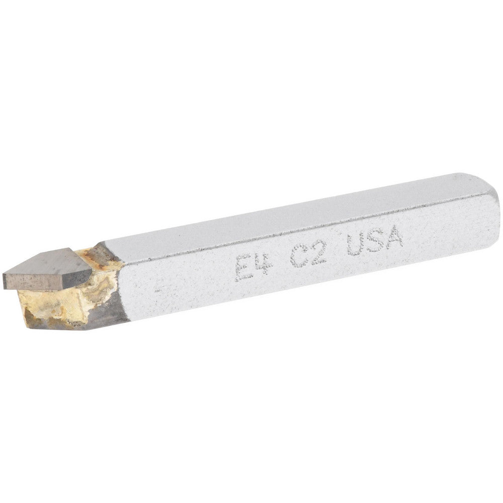 CLAPP & HANEY BRAZED TOOL 600 Single Point Tool Bit E-4, 1/4" Shank Width, 1/4" Shank Height, C2 Solid Carbide Tip, Neutral