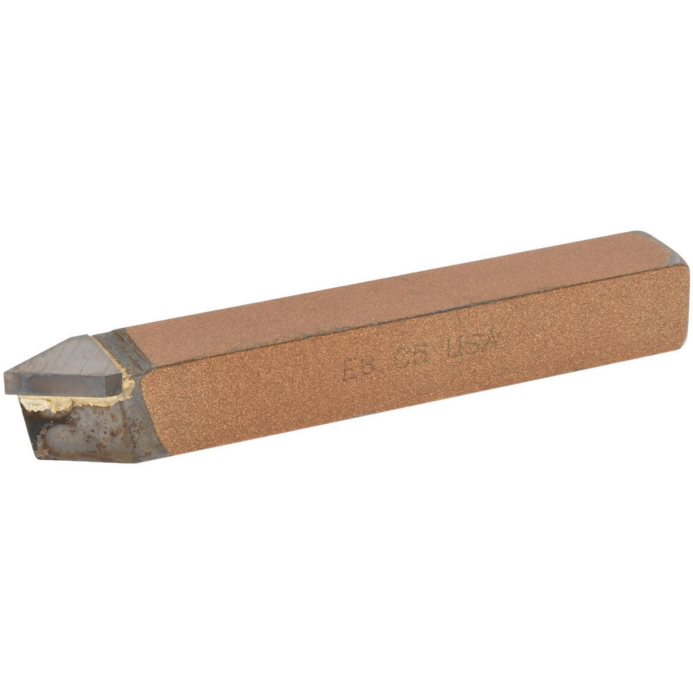CLAPP & HANEY BRAZED TOOL 621 Single Point Tool Bit E-8, 1/2" Shank Width, 1/2" Shank Height, C5 Solid Carbide Tip, Neutral