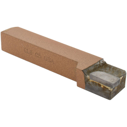 CLAPP & HANEY BRAZED TOOL 1201 Single Point Tool Bit GL-8, 1/2" Shank Width, 1/2" Shank Height, C5 Solid Carbide Tip, Left Hand