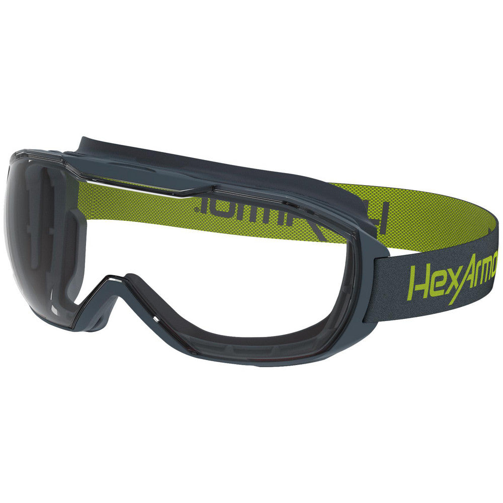 HexArmor 12-12001-02 Safety Glasses Glasses Style Over-the-Glasses (OTG)  Lens Coating Anti-Fog Scratch-Resistant  Frame Style Full-Framed  Frame Design Over-the-Glasses  Lens Color Clear  Frame Color Charcoal