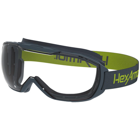 HexArmor 12-12001-02 Safety Glasses Glasses Style Over-the-Glasses (OTG)  Lens Coating Anti-Fog Scratch-Resistant  Frame Style Full-Framed  Frame Design Over-the-Glasses  Lens Color Clear  Frame Color Charcoal