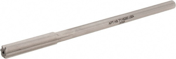 Alvord Polk 10699 Chucking Reamer 0.3755" Dia, 7" OAL, 1-3/4" Flute Length, Straight Flute, Straight-Cylindrical Shank, HSS