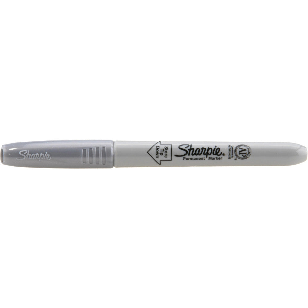 Sharpie 39100 Permanent Marker Metallic Silver, AP Non-Toxic, Fine Point
