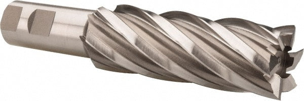 Hertel GG99914169 Square End Mill 1-3/8'' Dia, 4'' LOC, 1'' Shank Dia, 6-1/2'' OAL, 6 Flutes, High Speed Steel
