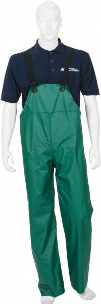 MCR Safety 388BFL Rain Bib Overalls Size Large, PVC & Polyester,