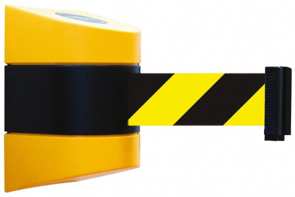 Tensator 897HC-35-D4 Pedestrian Barrier Tensabarrier Plastic, Yellow, Wall Mount, Use with 898 Wall Receiver