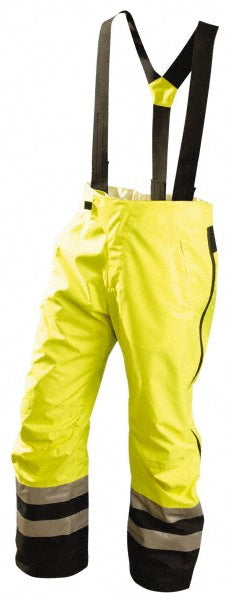 OccuNomix SP-BRP-YXL Rain Pants Polyester, Zipper Closure, Black & Yellow, X-Large