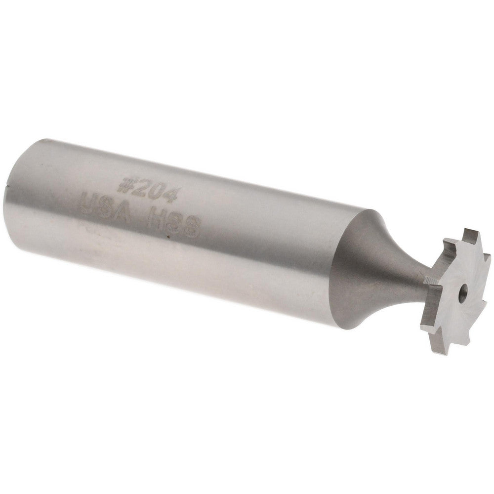 MOON CUTTERS CO. STKY350 Woodruff Keyseat Cutter 0.5" Cut Dia, 0.0625" Cut Width, 1/2" Shank Dia, Staggered Tooth