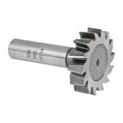 MOON CUTTERS CO. STKY1200 Woodruff Keyseat Cutter 1.5" Cut Dia, 0.375" Cut Width, 1/2" Shank Dia, Staggered Tooth