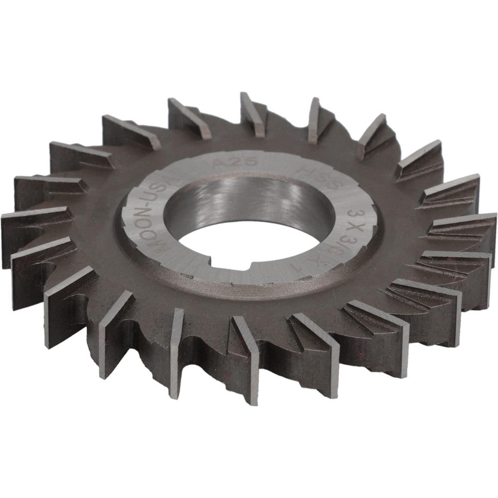 MOON CUTTERS CO. SM3375 Side Milling Cutter 3" Cutter Dia, 3/8" Cutting Width, 1" Arbor Hole, 20 Teeth