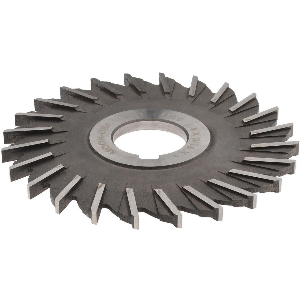 MOON CUTTERS CO. SM4187 Side Milling Cutter 4" Cutter Dia, 3/16" Cutting Width, 1" Arbor Hole, 24 Teeth
