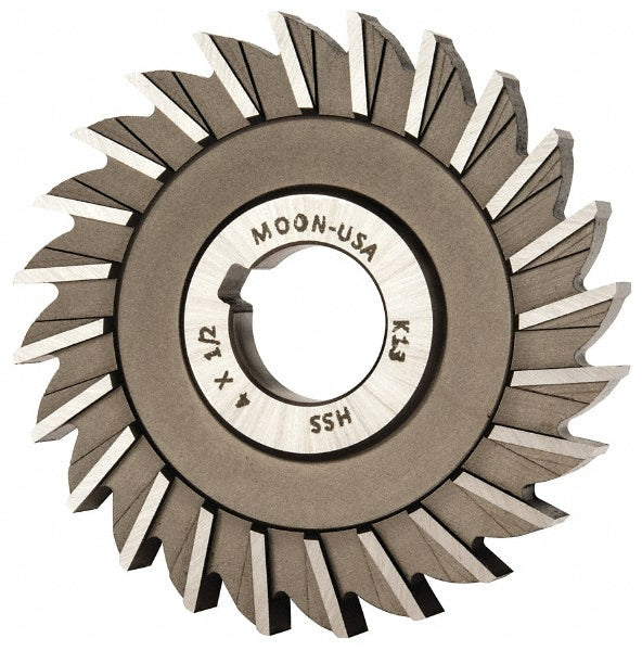 MOON CUTTERS CO. SM4500 Side Milling Cutter 4" Cutter Dia, 1/2" Cutting Width, 1" Arbor Hole, 24 Teeth