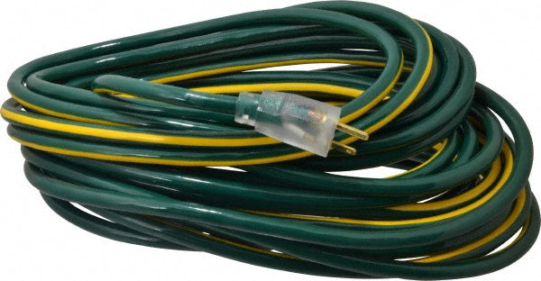 Southwire 2548SW0052 50', 12/3 Gauge/Conductors, Green/Yellow Outdoor Extension Cord